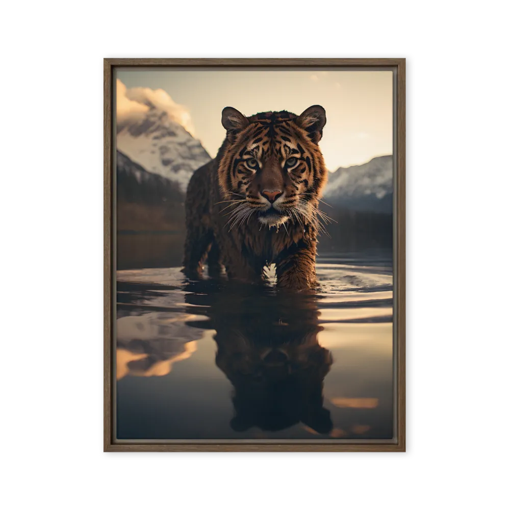 Majestic Reflection: The Tiger's Domain