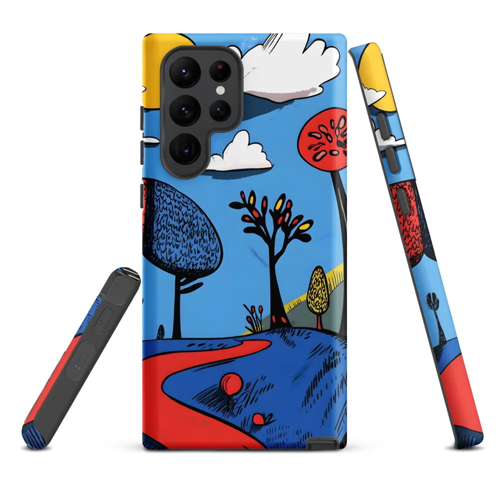 Whimsical Pathways Through a Colorful Landscape