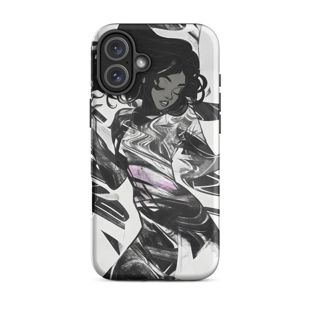 Fluid Grace: The Dance of Shadows | Phone Case |  16 Plus | Tough Case | Matte