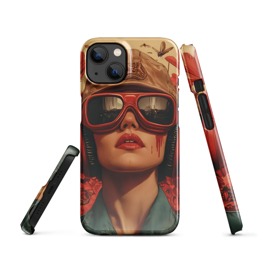 Defiant Portrait in a Floral Realm | Phone Case |  13 | Snap Case | Glossy