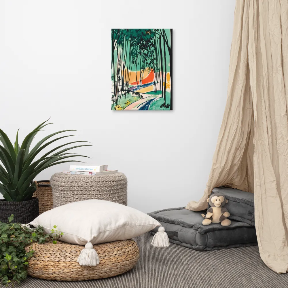 Winding Path Through the Forest | Canvas | 18″×24″
