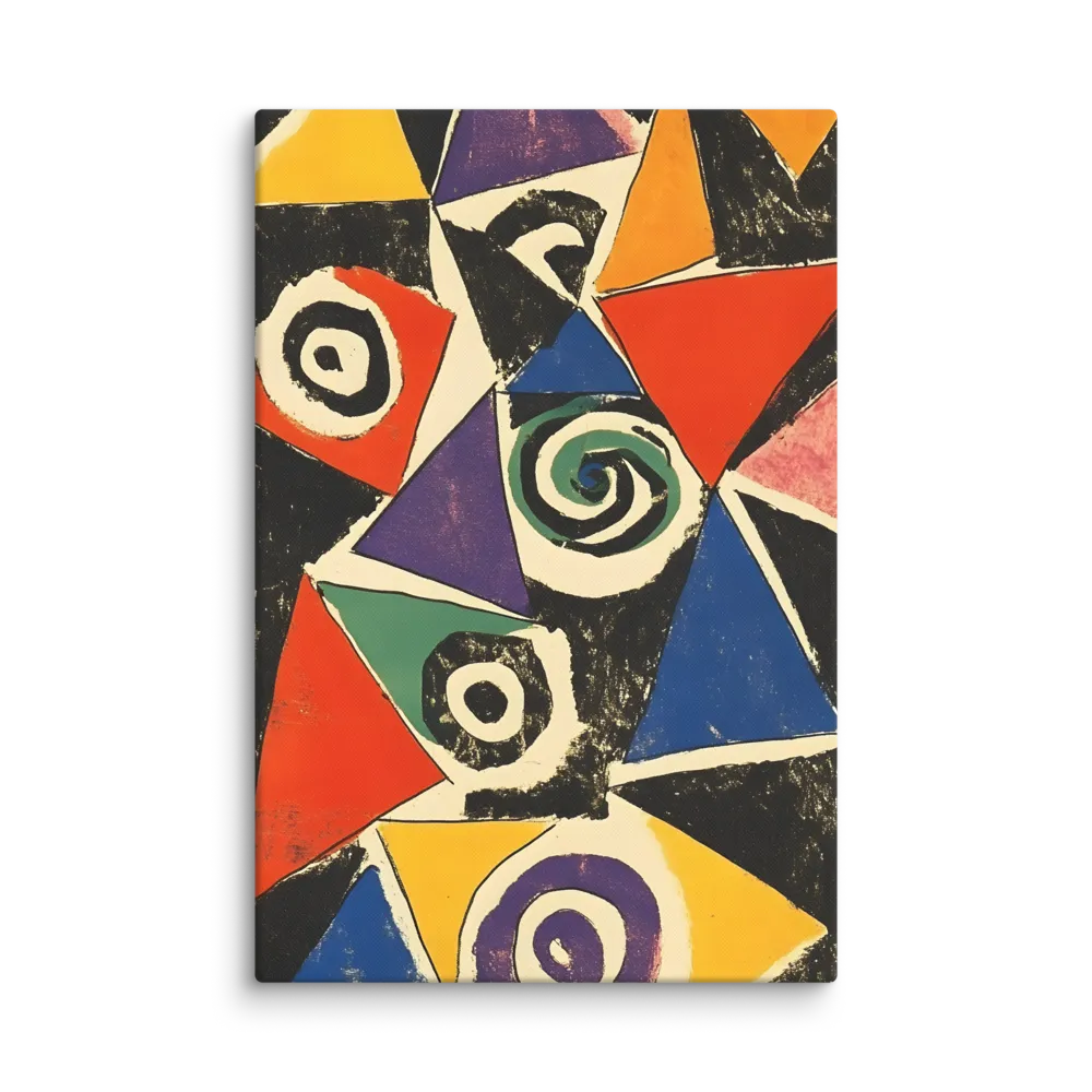 Dynamic Geometric Abstraction | Canvas | 16″×24″