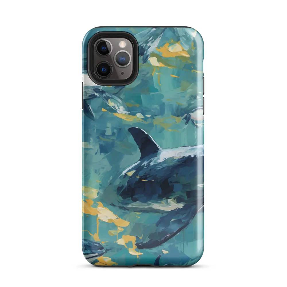 Beneath the Waves: A Symphony of Whales | Phone Case |  11 Pro Max | Tough Case | Glossy