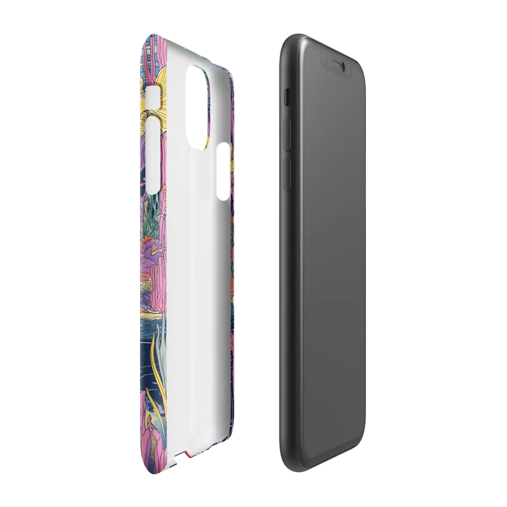 Underwater Dreamscape: A Playful Encounter | Phone Case |  11 | Snap Case | Glossy