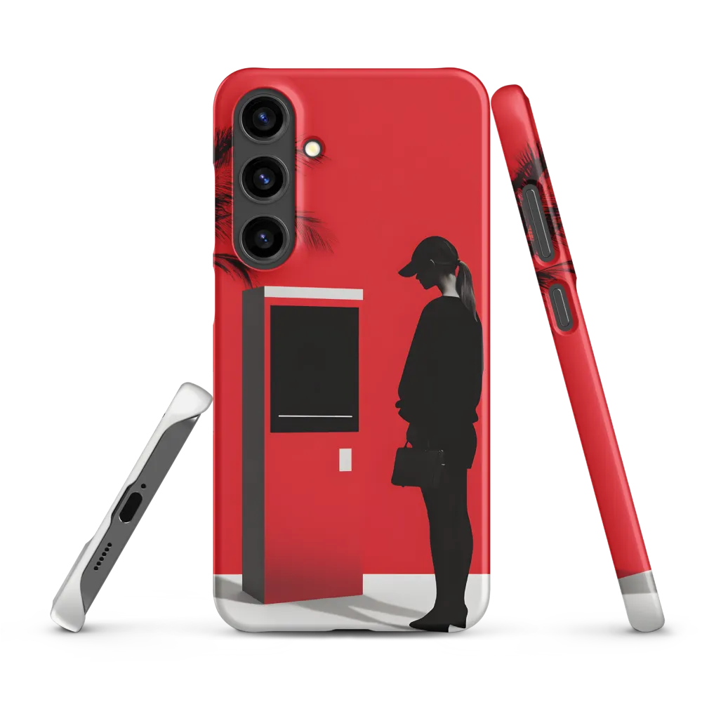 Contemplation in Red | Phone Case |  S24 Plus | Snap Case | Matte