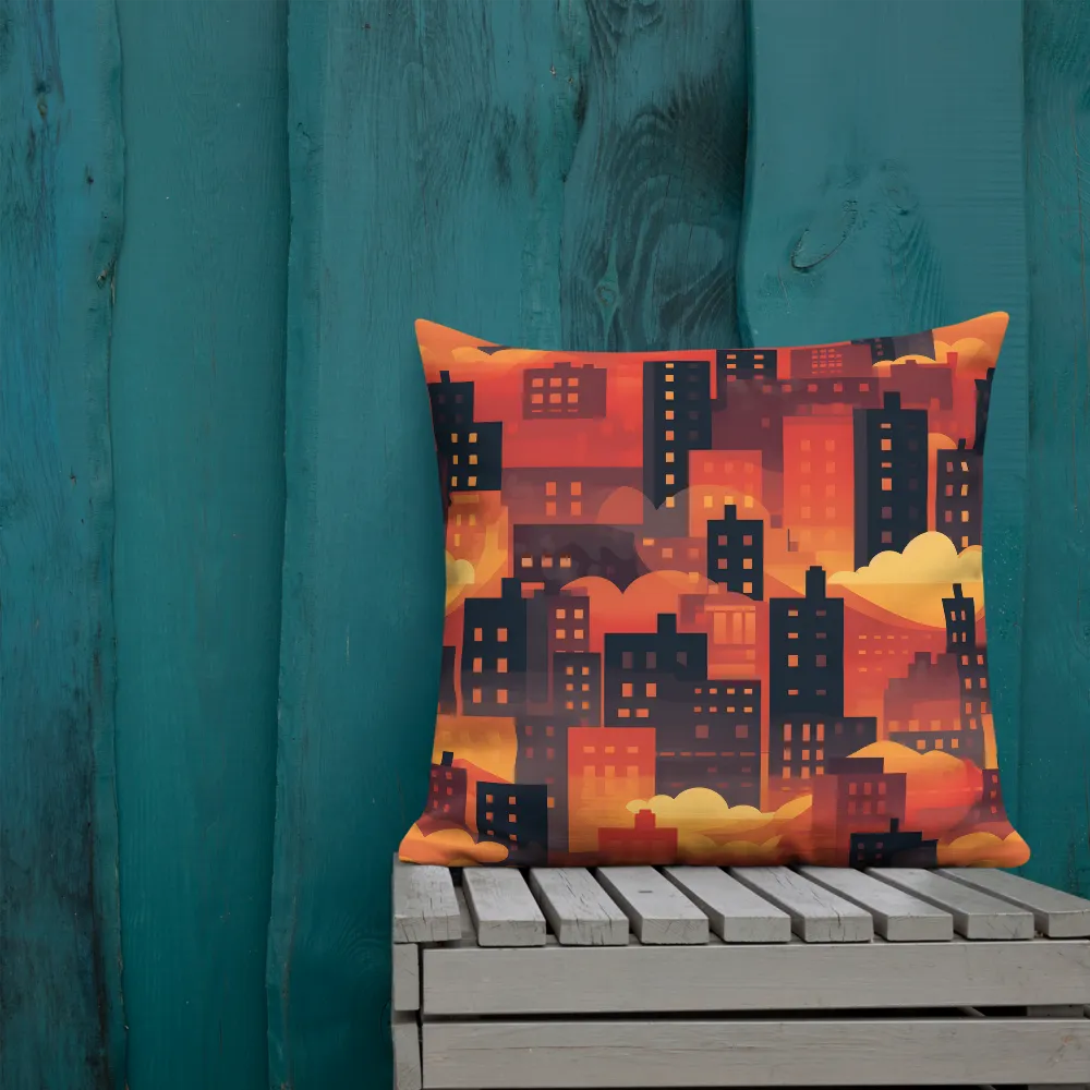 Radiance of the Urban Horizon | Pillow | 22″×22″