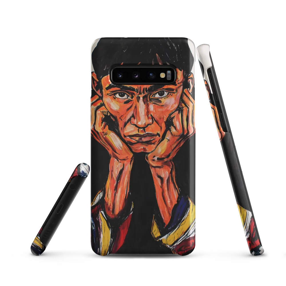 Contemplative Intensity: An Expressionist Portrait
