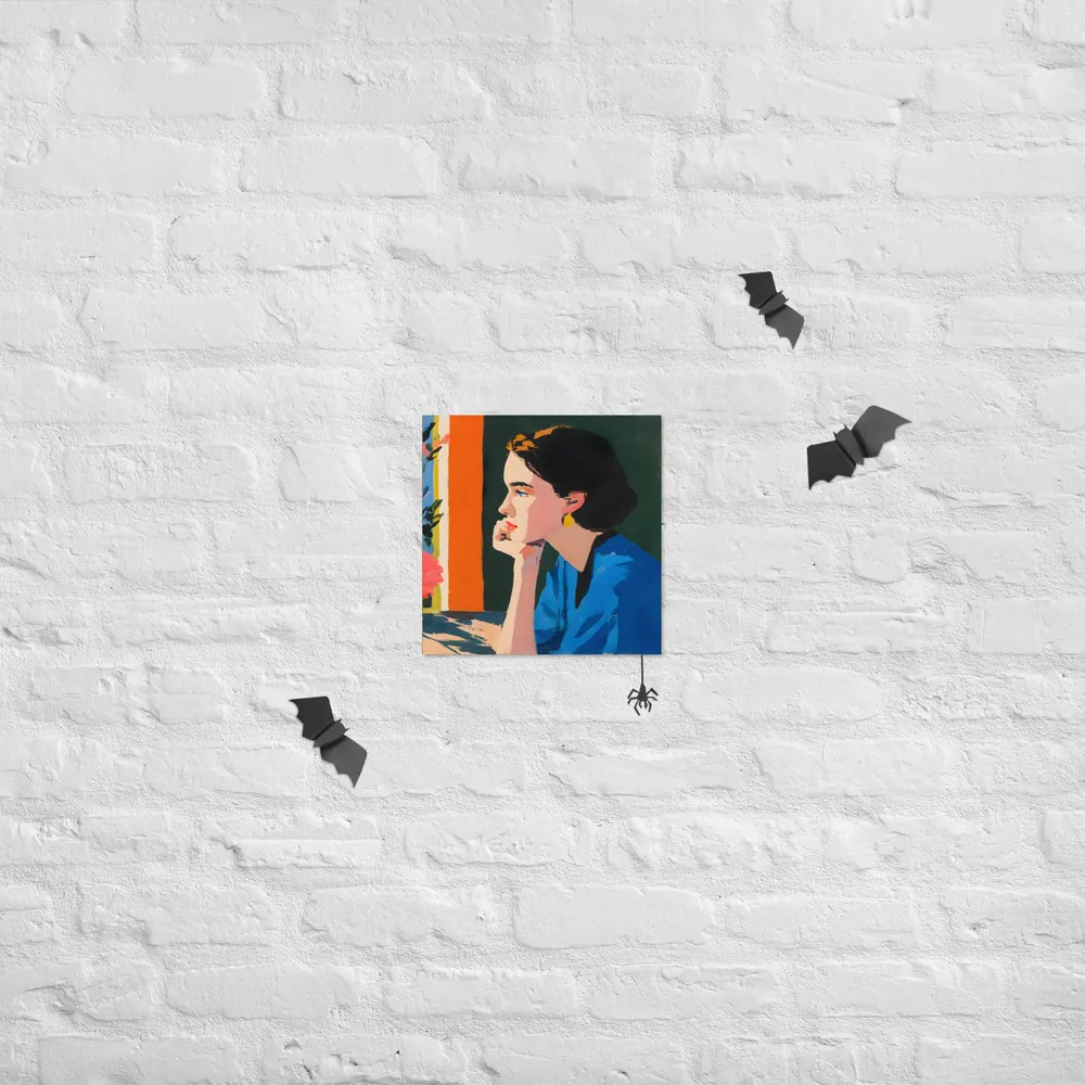 Pensive Profile 
 Poster | 12″x 12″