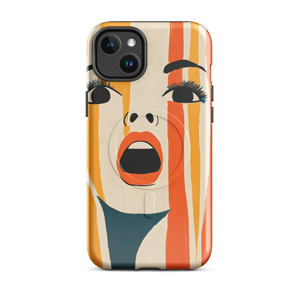 Vivid Expression | Phone Case |  14 Plus | MagSafe® Tough Case | Glossy