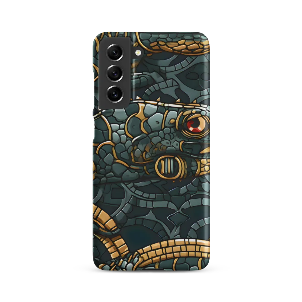 Reptilian Elegance: A Digital Art Nouveau Tapestry
