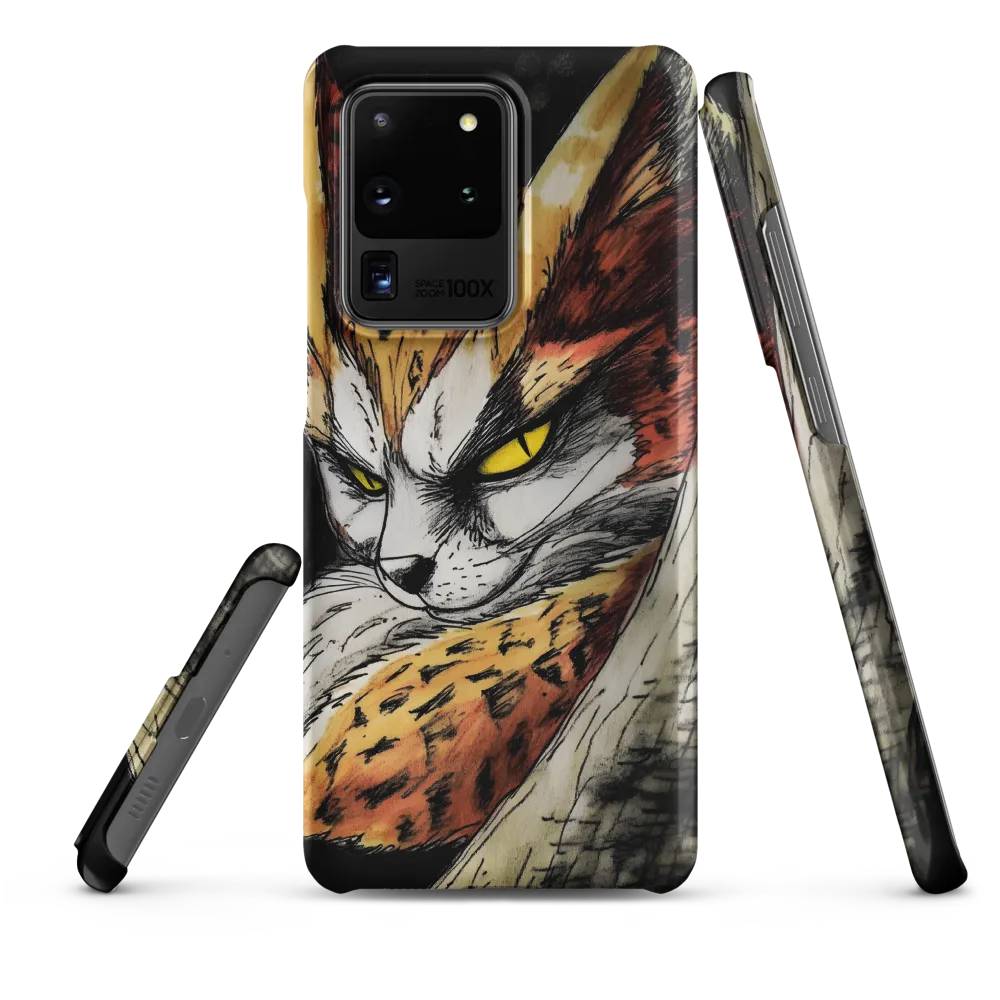 Fierce Gaze of the Wild Cat