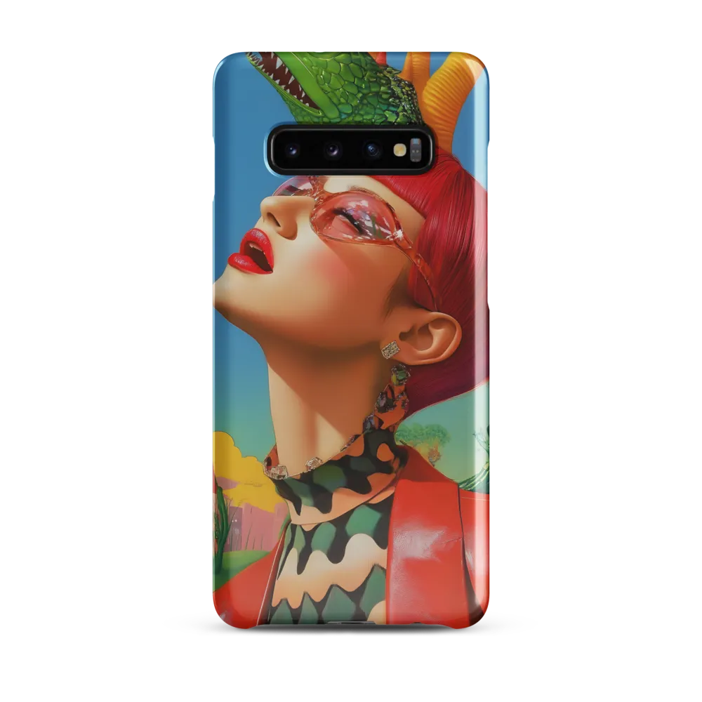 Whimsical Fantasy: A Surreal Portrait | Phone Case |  S10 Plus | Snap Case | Glossy