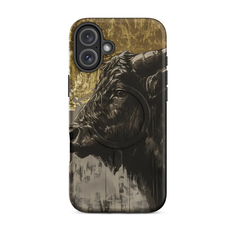 Majestic Bull Against the Golden Horizon