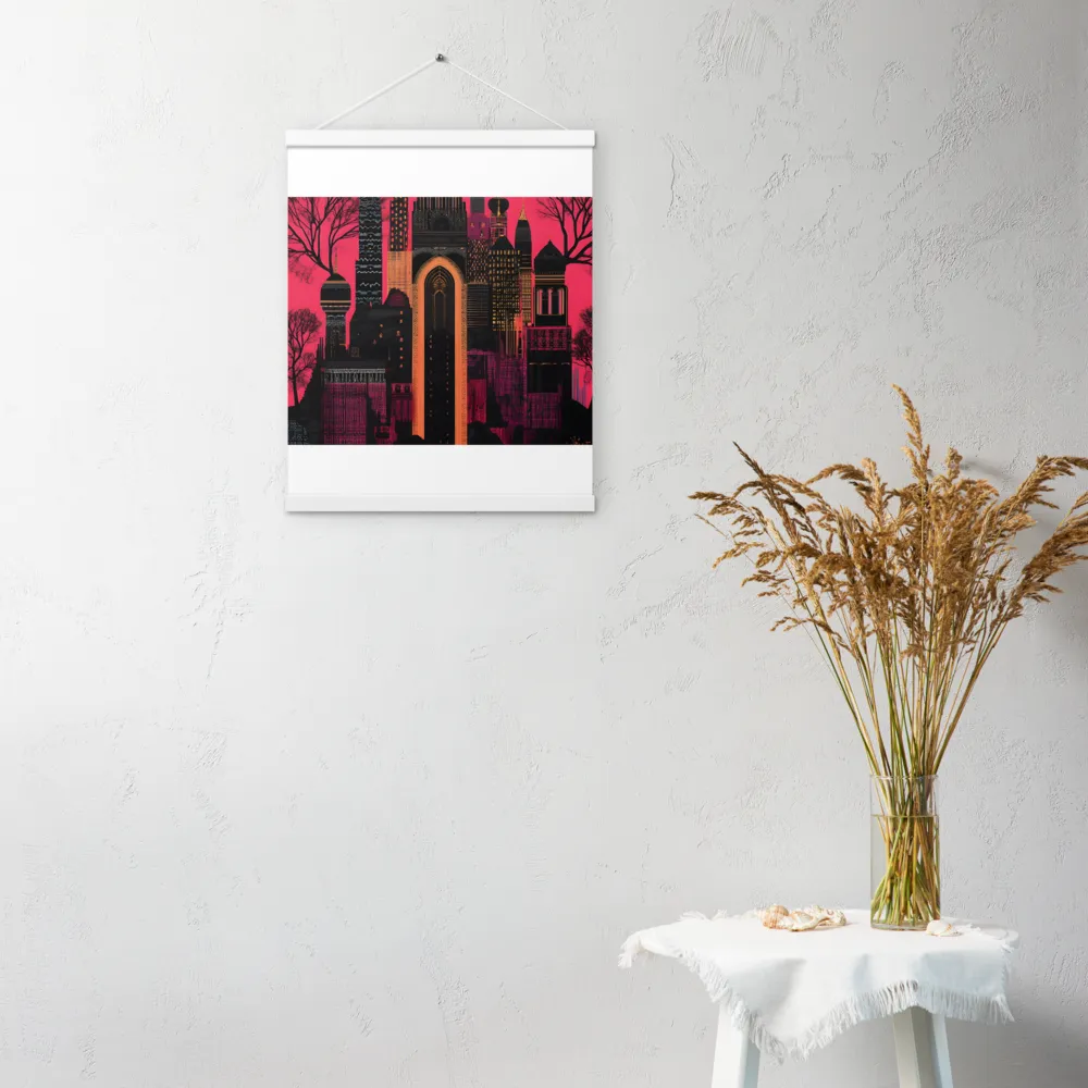Urban Reverie | Poster With White Wood Hanger | 16″×20″