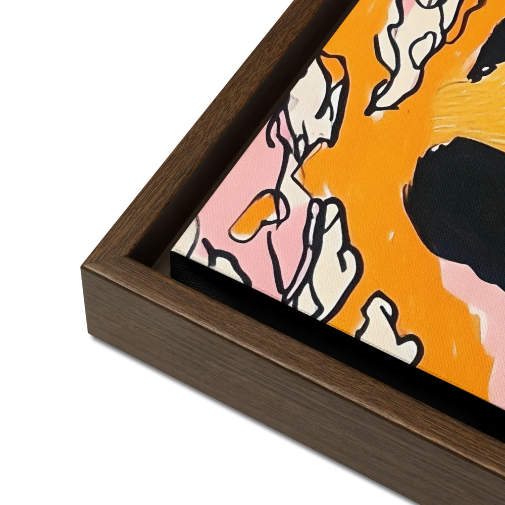A Journey into Freedom | Canvas with Brown Frame | 16″×16″