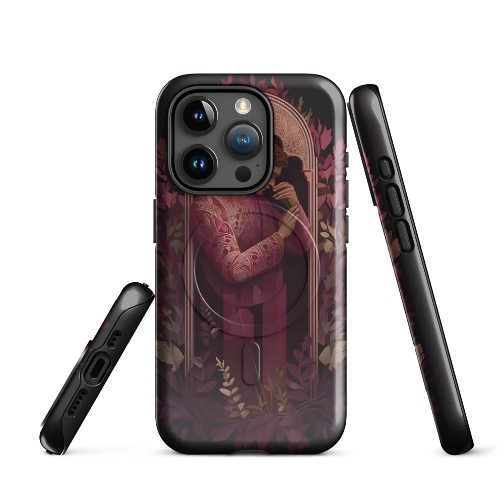 In Contemplation: A Portrait in Purple | Phone Case |  15 Pro | MagSafe® Tough Case | Glossy