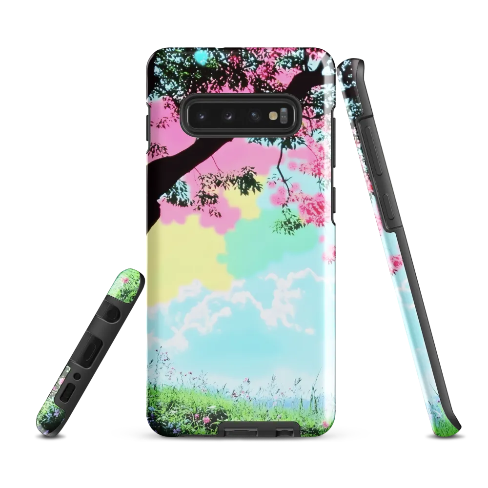 Pastel Dreams: A Surreal Tree Landscape | Phone Case |  S10 Plus | Tough Case | Glossy