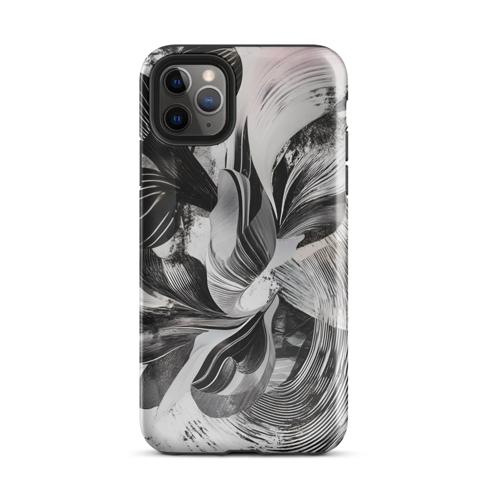 Fluid Harmony in Monochrome | Phone Case |  11 Pro Max | Tough Case | Glossy