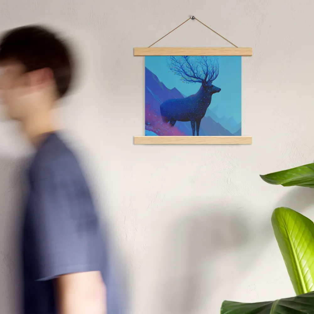 Ethereal Harmony | Poster With Oak Wood Hanger | 10″×10″