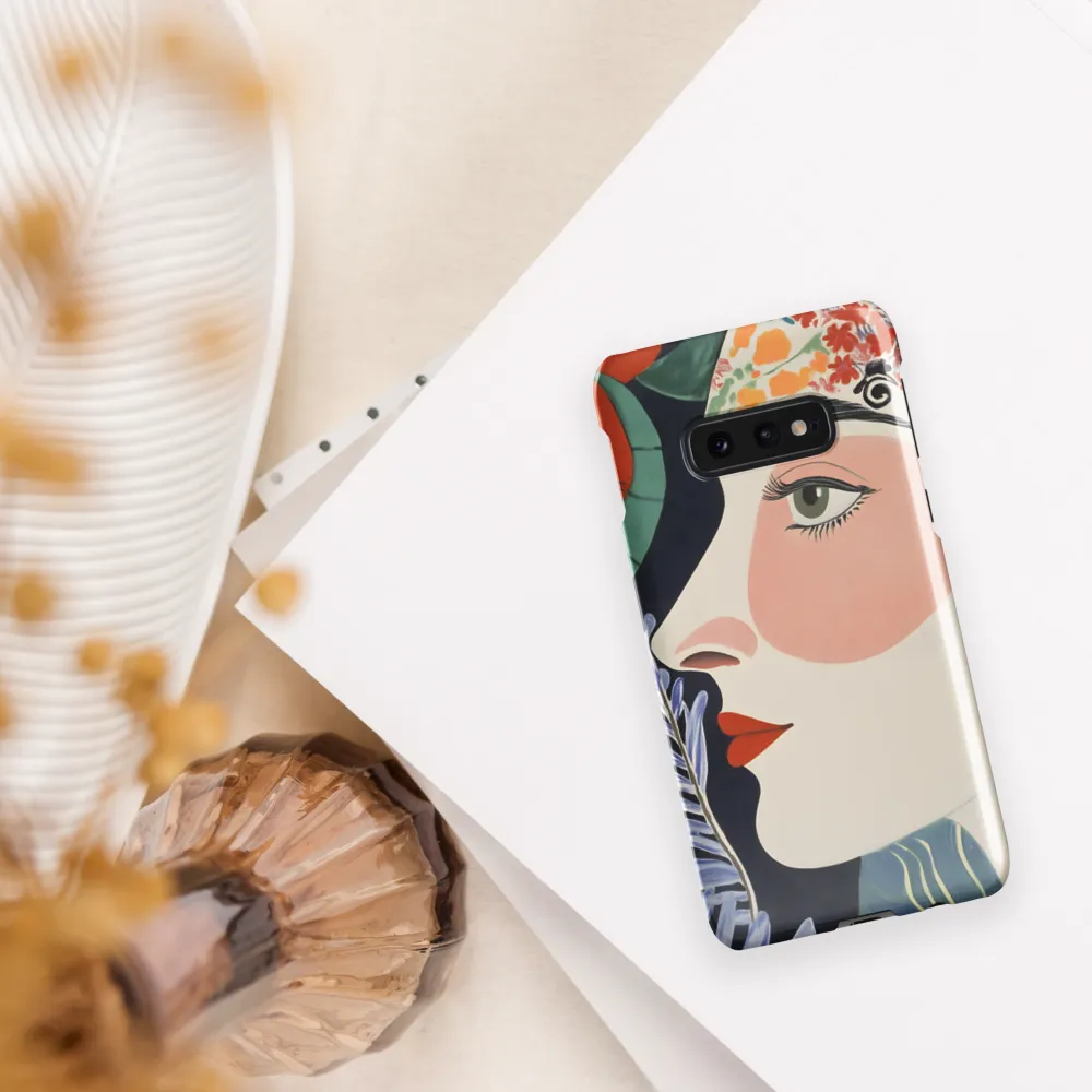 Floral Serenade: A Modern Portrait