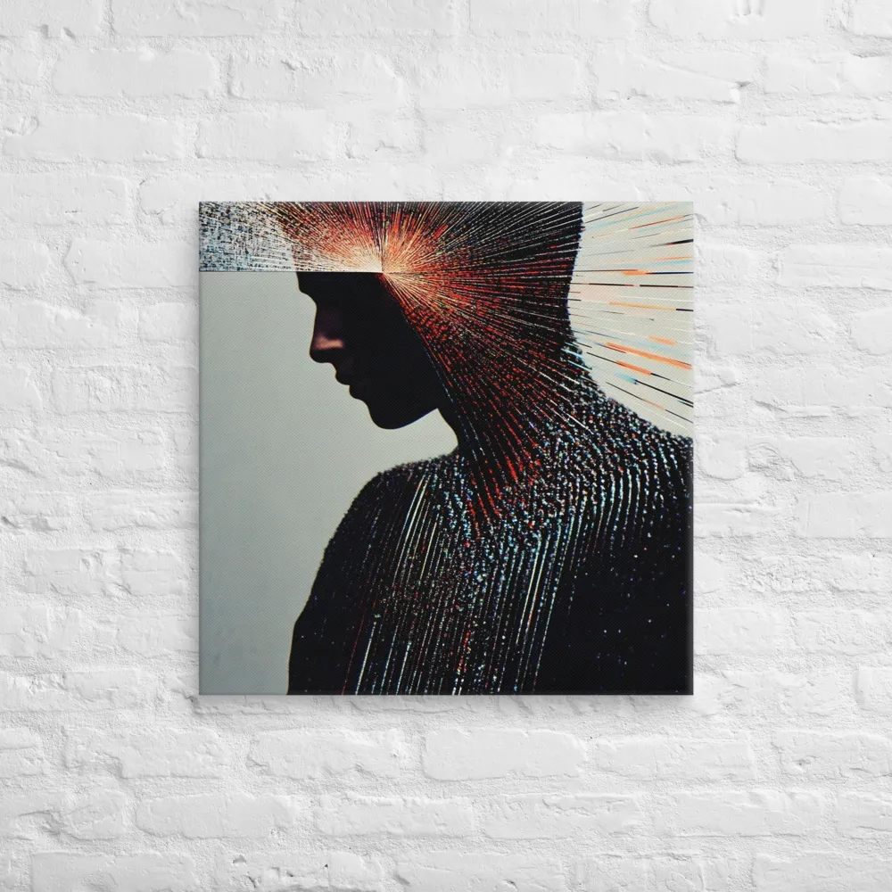 Radiant Reflection: An Abstract Journey of Thought | Canvas | 26″×26″