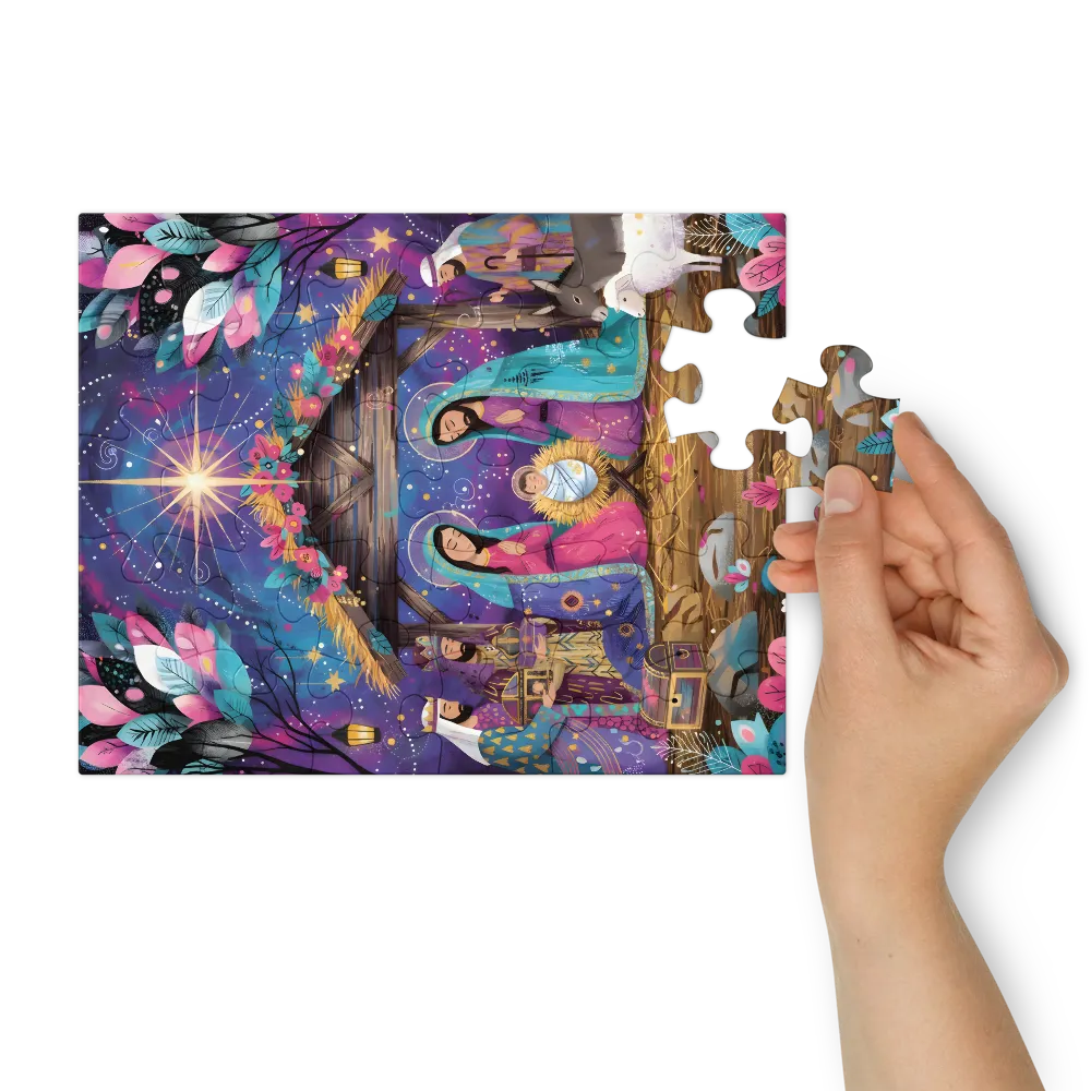 Night of the Nativity 
 Jigsaw Puzzle in Tin Box
