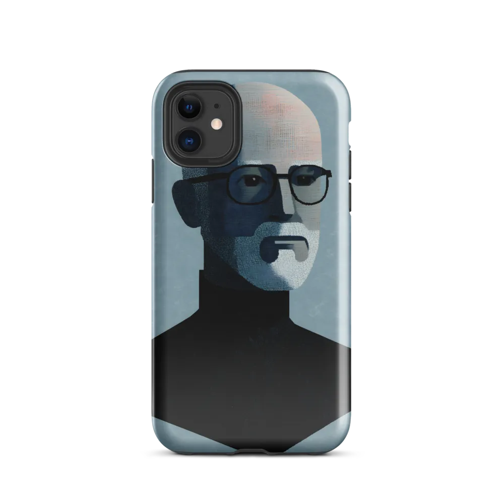 Minimalist Portrait of a Modern Man | Phone Case |  11 | Tough Case | Glossy