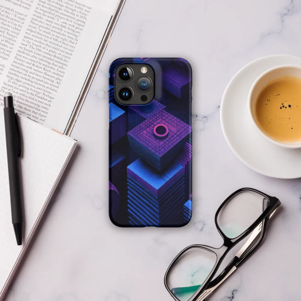Geometric Dreams in Blue and Purple