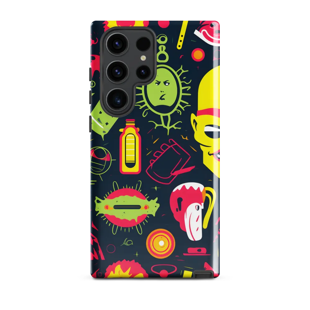Neon Revelry: A Quirky Exploration of Modern Pop Art