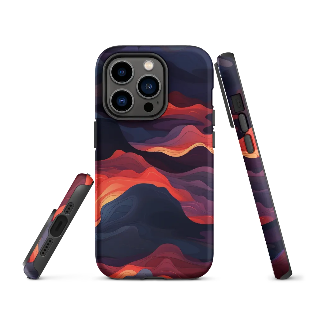 Ethereal Waves of Color | Phone Case |  14 Pro | Tough Case | Matte
