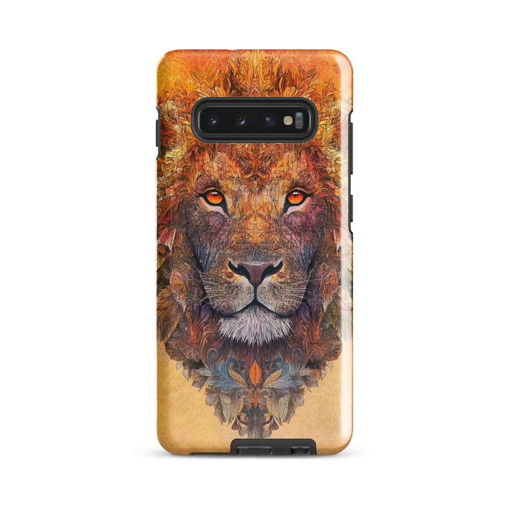 Royal Splendor: The Majestic Lion | Phone Case |  S10 Plus | Tough Case | Glossy