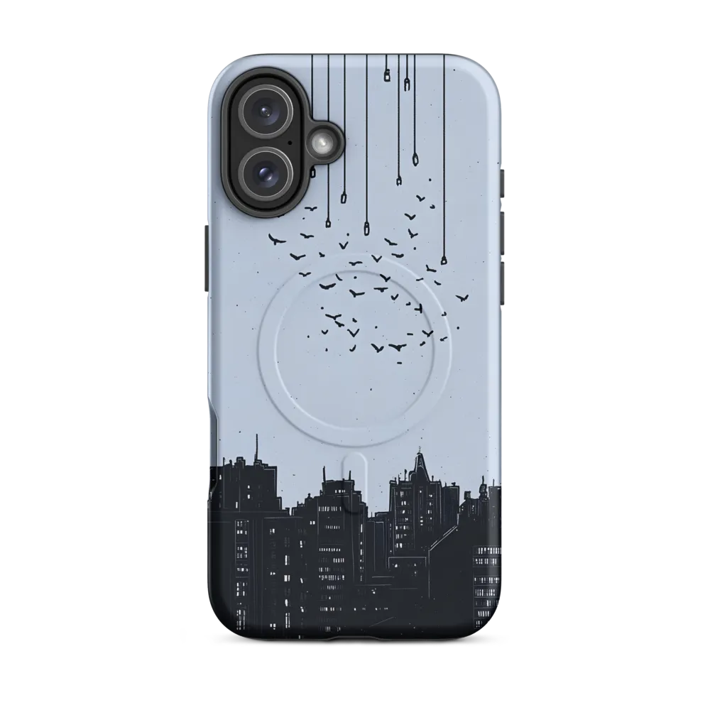 Elevated Serenity: A Minimalist Cityscape | Phone Case |  16 Plus | MagSafe® Tough Case | Matte