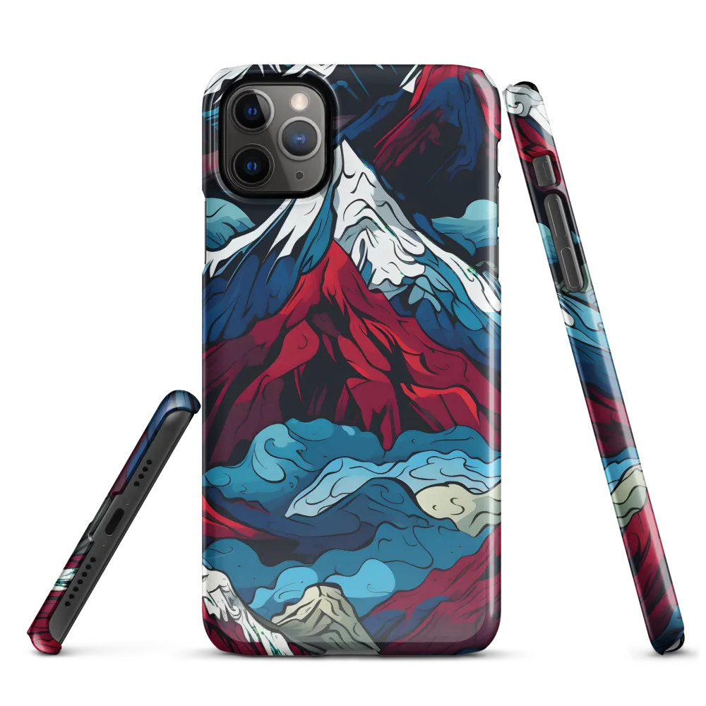 Mountain Majesty: An Abstract Voyage | Phone Case |  11 Pro Max | Snap Case | Glossy