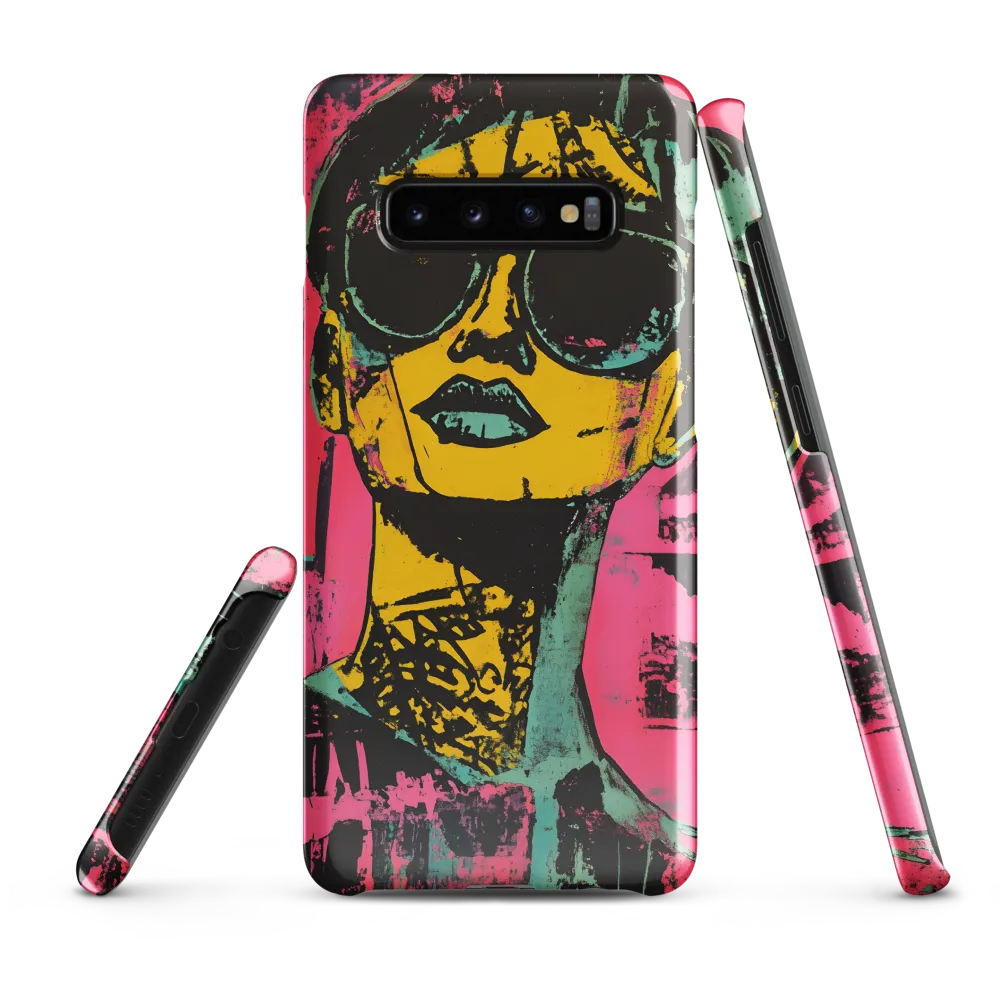 Confident Portrait in Neon Colors | Phone Case |  S10 Plus | Snap Case | Glossy