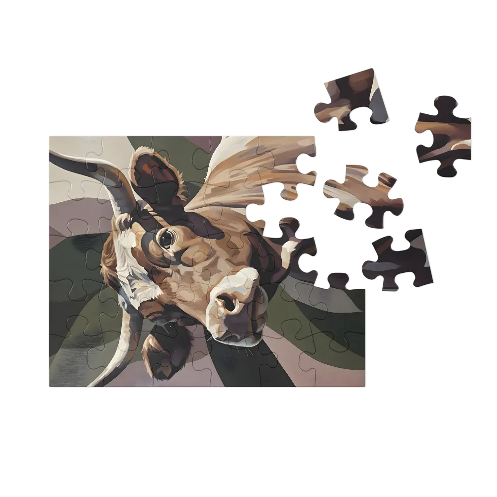 Pasture Gaze 
 Jigsaw Puzzle in Tin Box