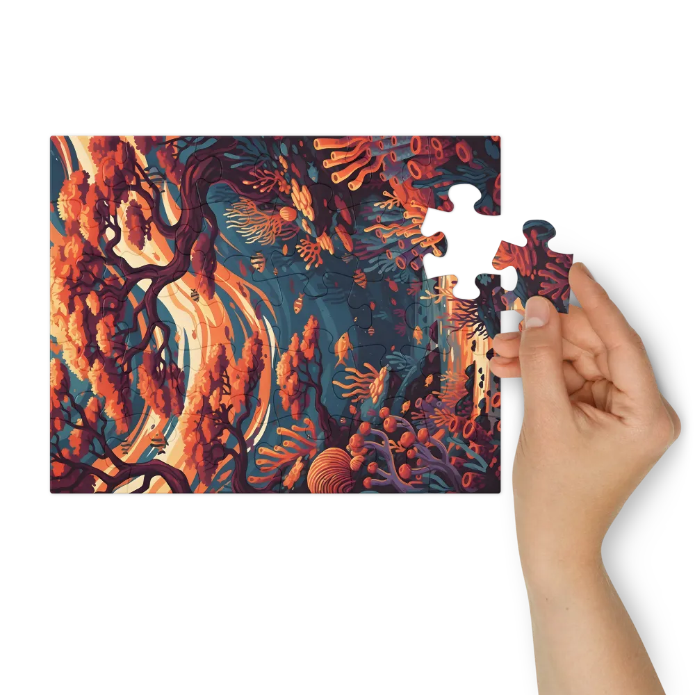 Coral Forest 
 Jigsaw Puzzle in Tin Box