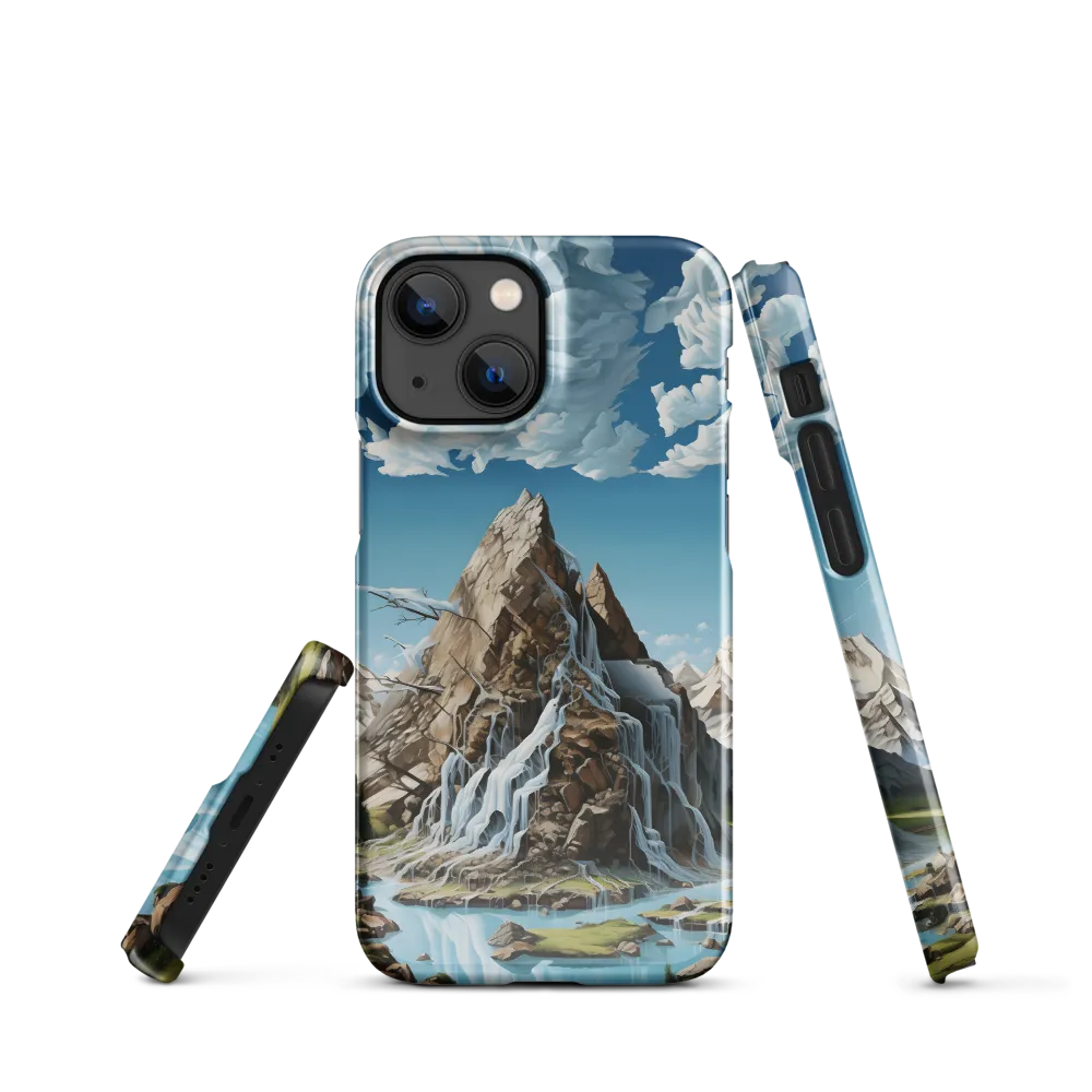 Majestic Cascade: A Mountain Masterpiece | Phone Case |  13 Mini | Snap Case | Glossy
