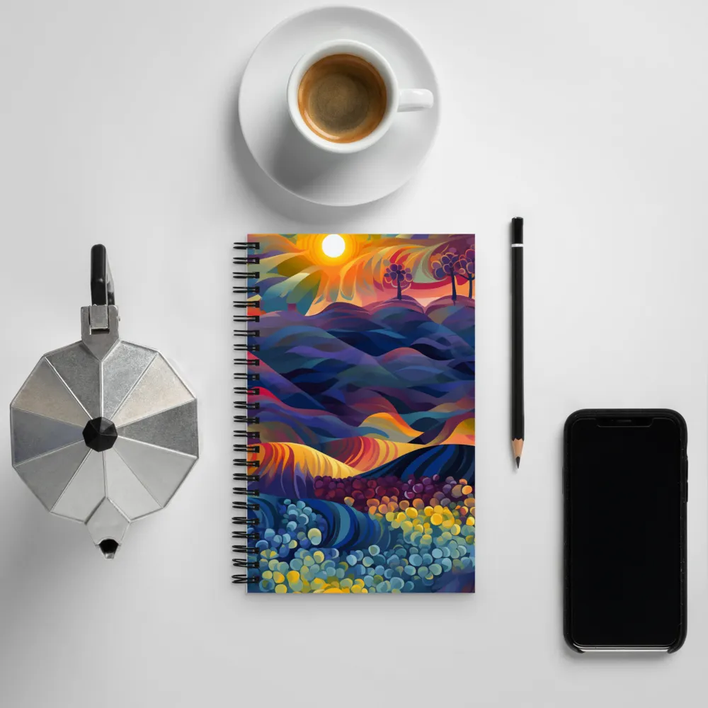 Energizing Twilight | Spiral Notebook