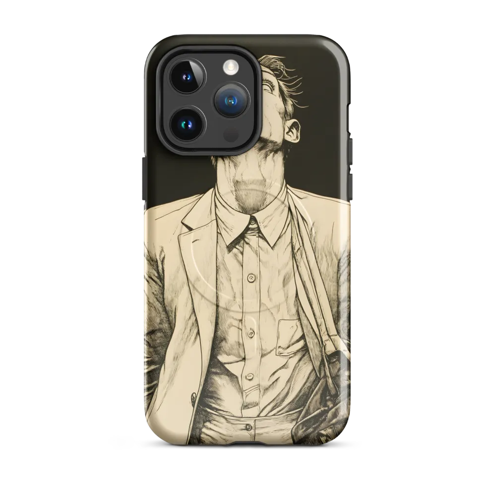 Desperate Gaze | Phone Case |  14 Pro Max | MagSafe® Tough Case | Glossy