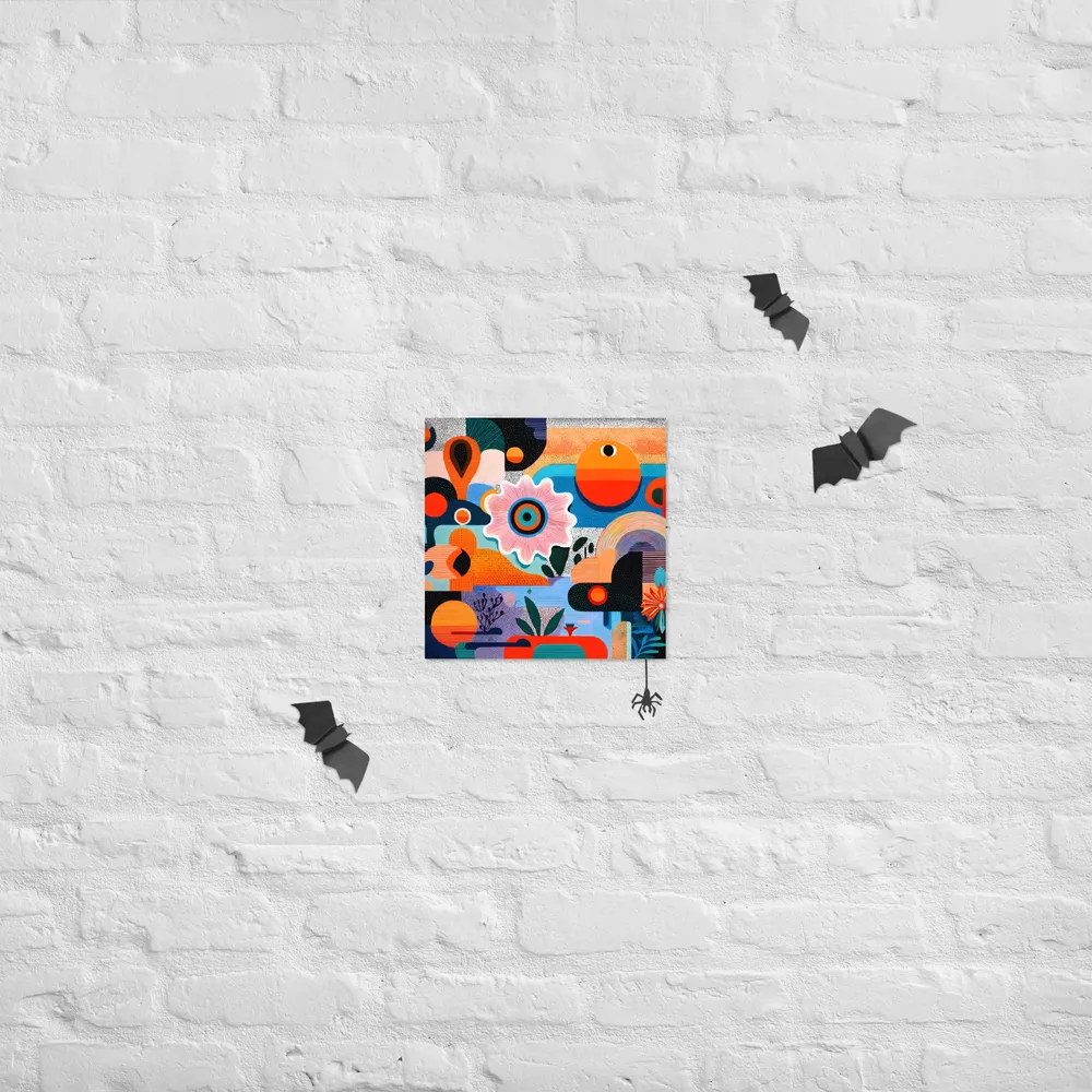 Blooming Geometry 
 Poster | 12″x 12″