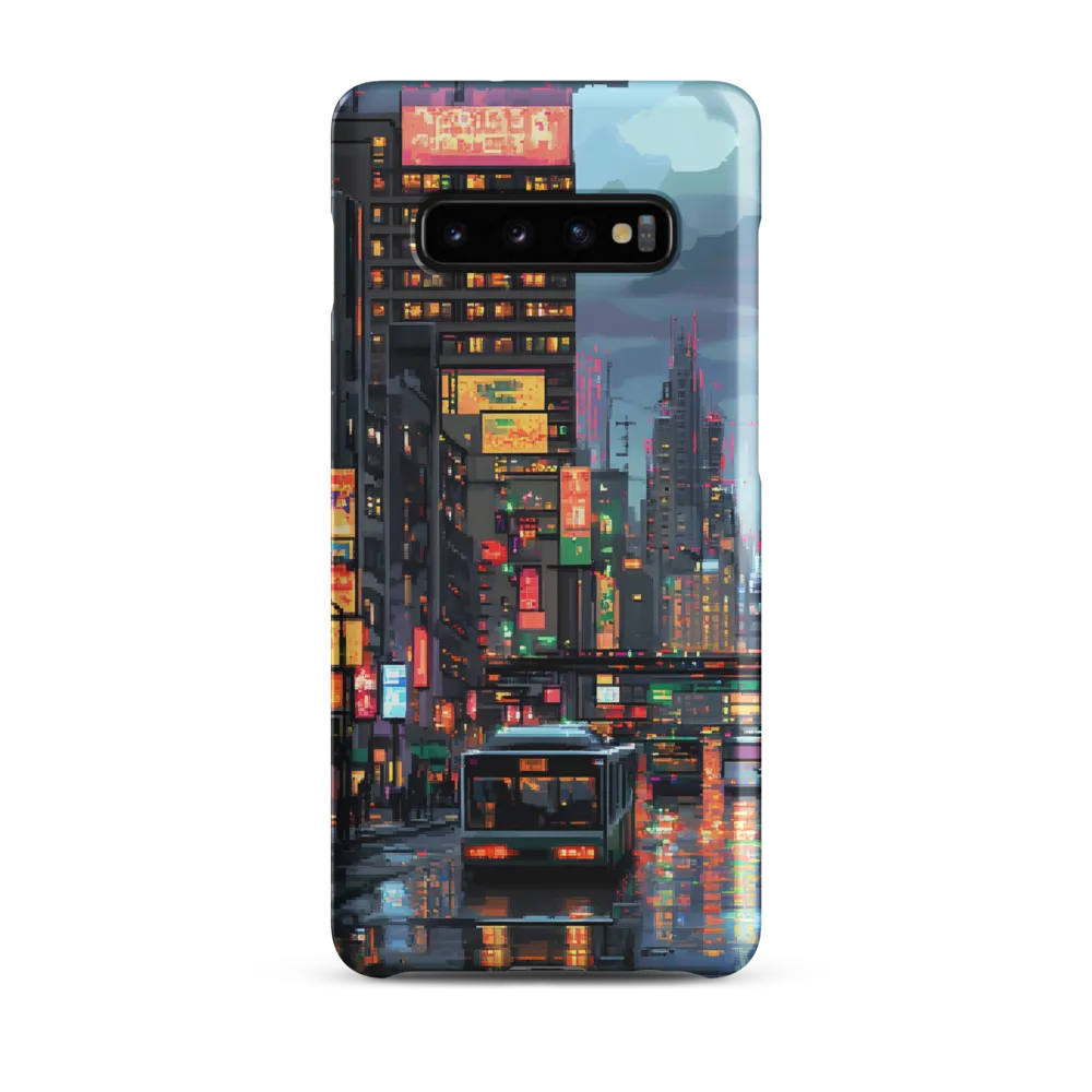 Neon Dreams: A Pixelated Urban Night