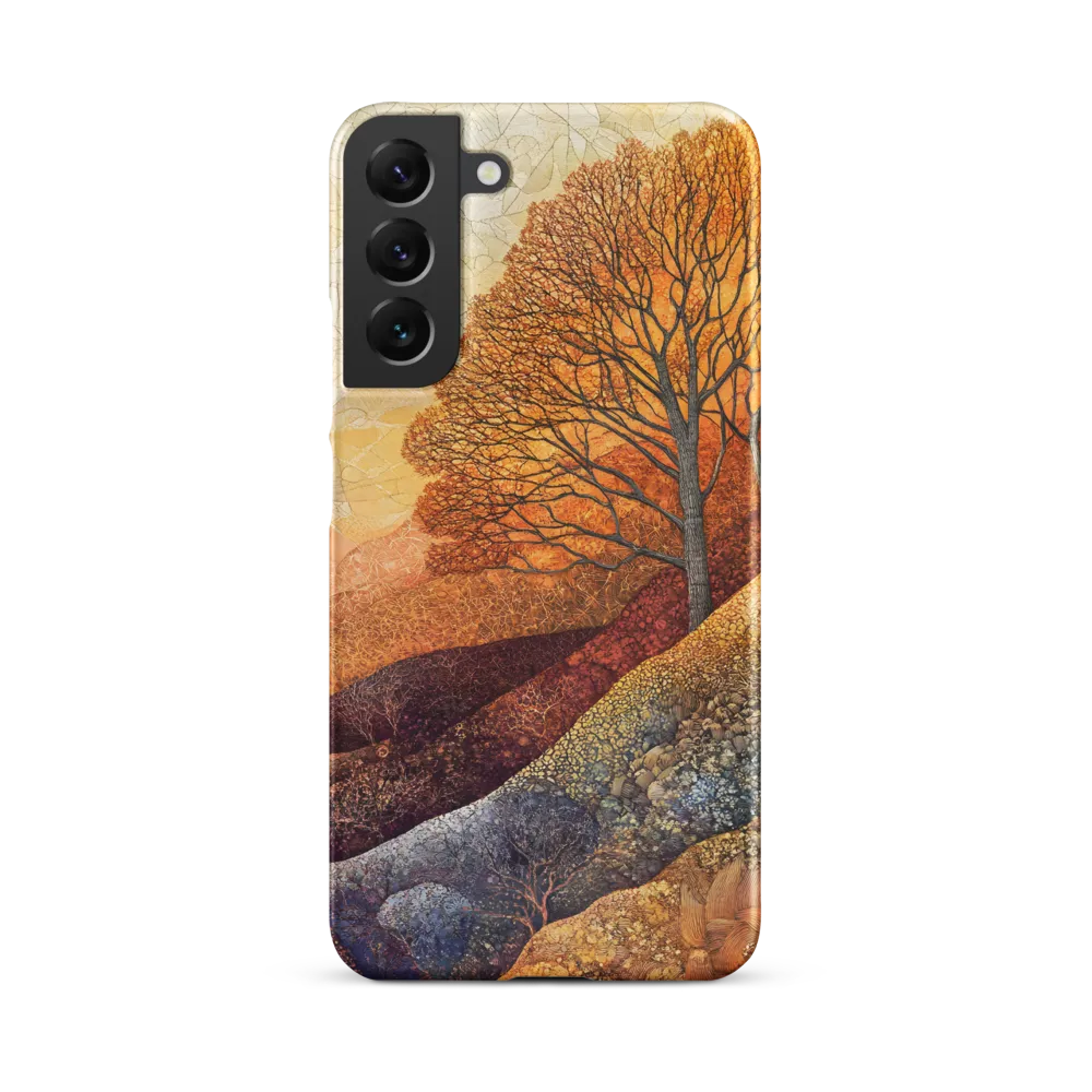 Amber Canopy on Patterned Hills