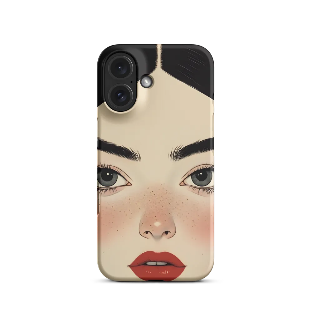 Serenity Captured: A Modern Portrait | Phone Case |  16 | Snap Case | Matte