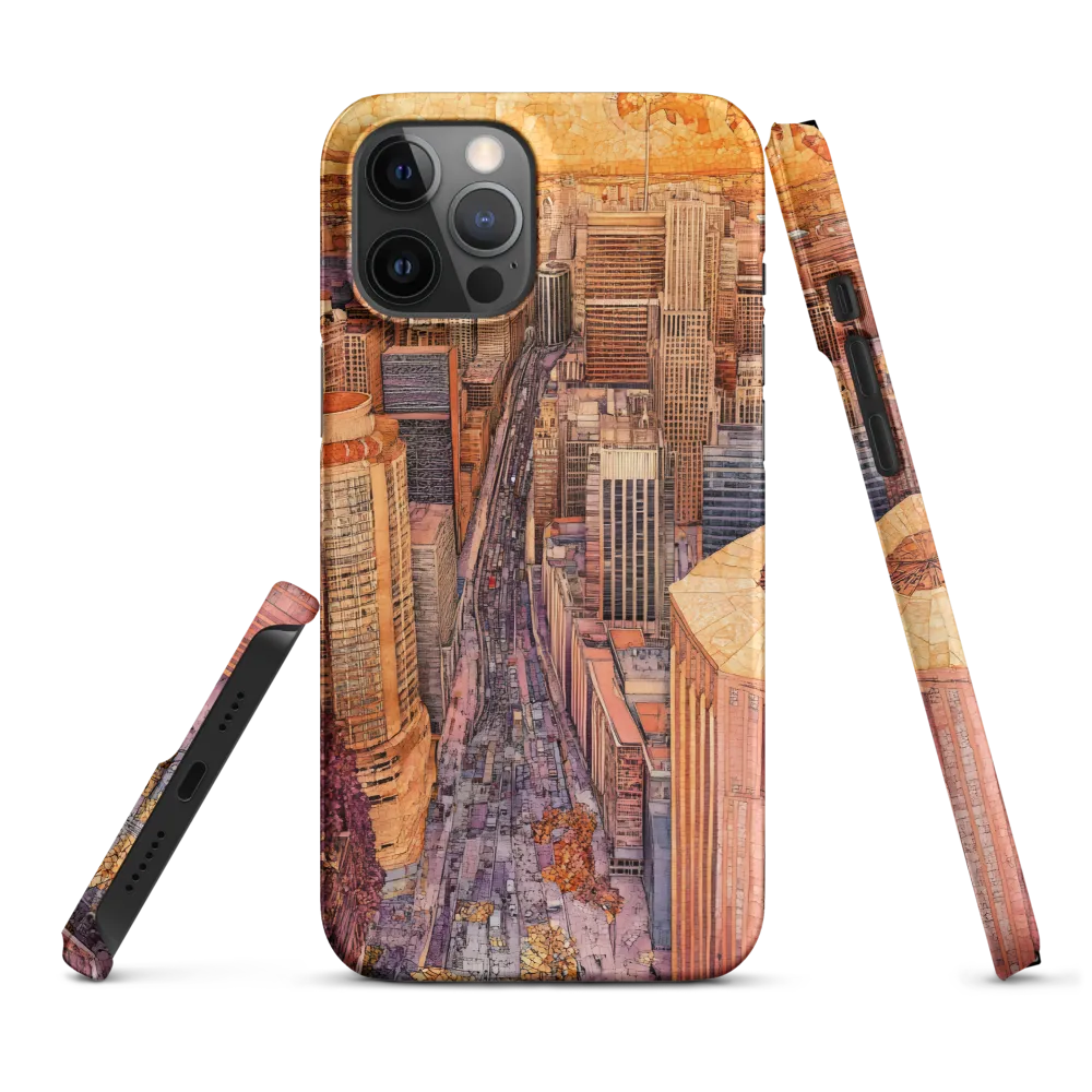 Mosaic Cityscape at Dusk