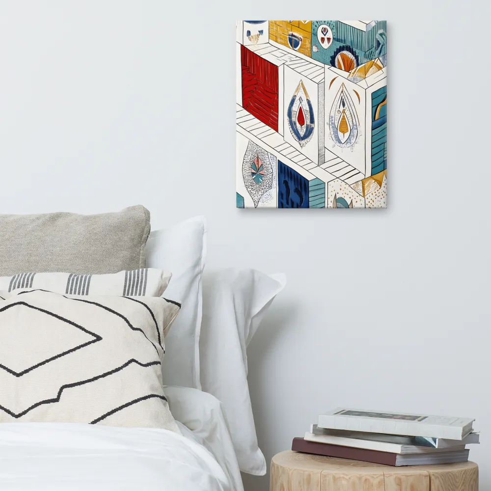 Symphony of Geometric Harmony | Canvas | 16″×20″