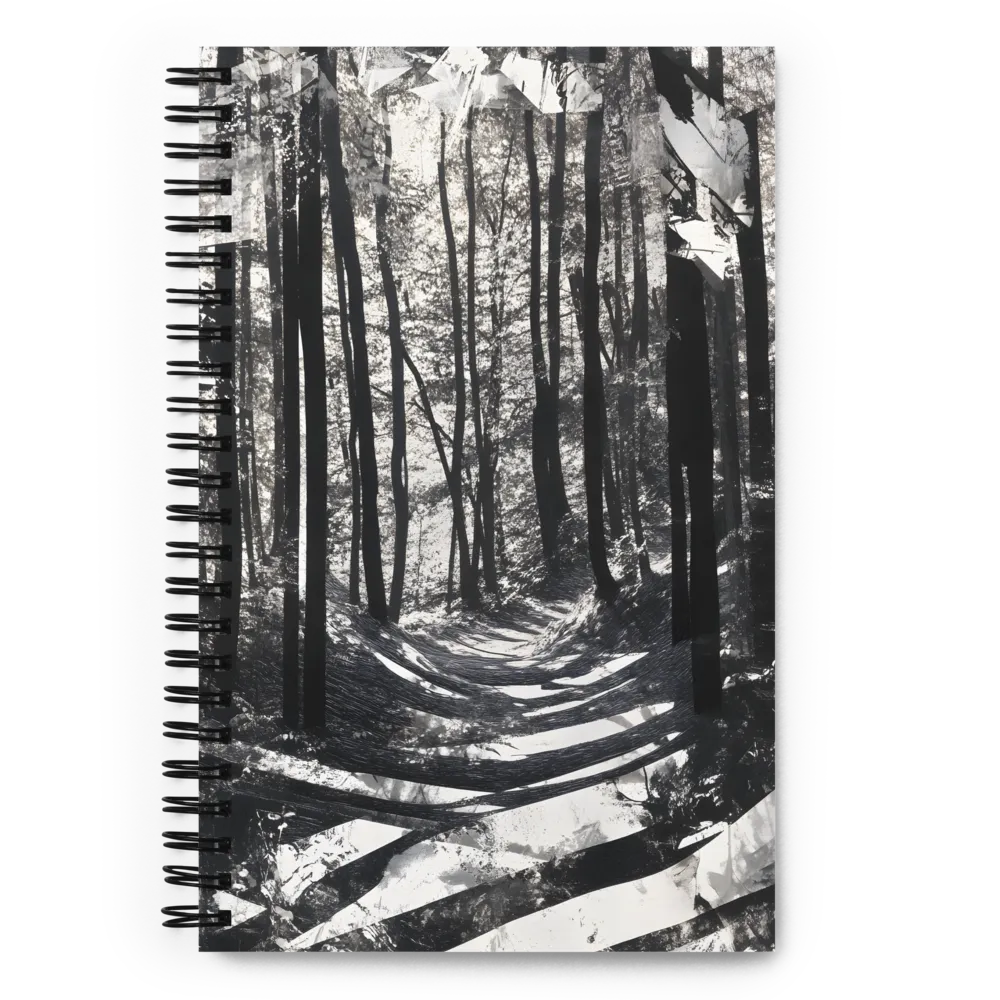 Pathway Through Shadows | Spiral Notebook