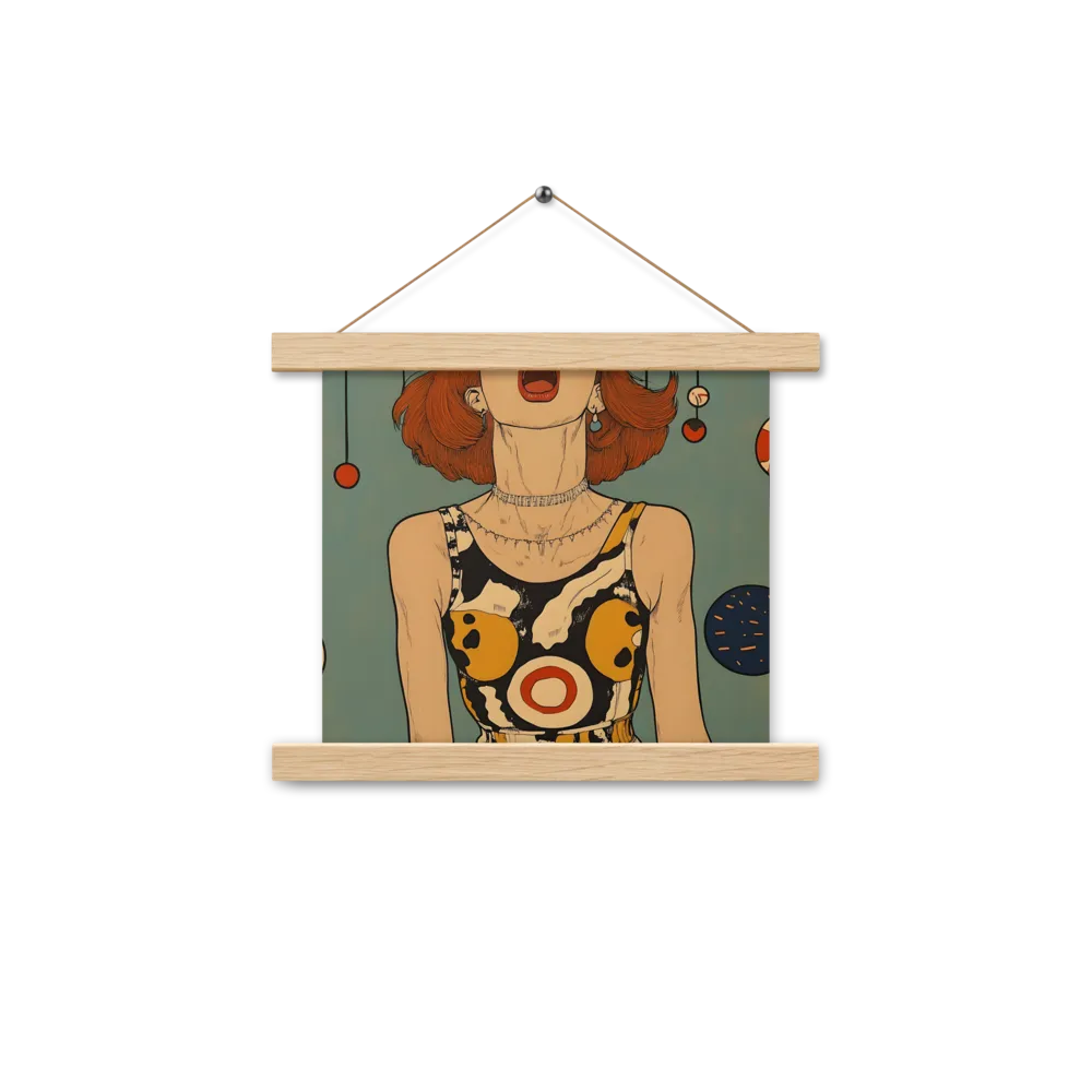 Awakening Expression | Poster With Oak Wood Hanger | 10″×10″