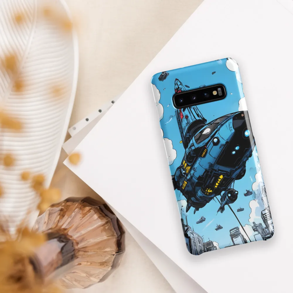 Skyward: A Journey Through the Futuristic City | Phone Case |  S10 Plus | Snap Case | Glossy