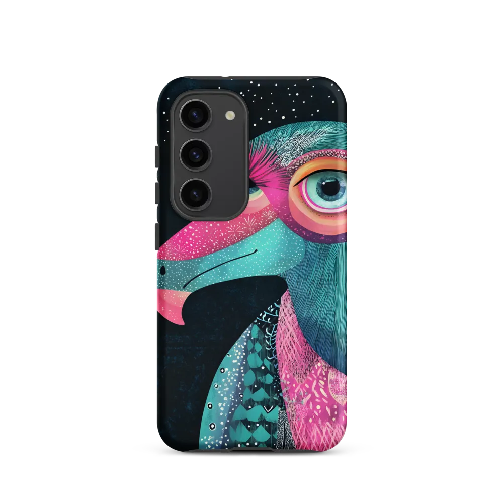 Whimsical Vulture: A Dance of Colors | Phone Case |  S23 | Tough Case | Matte