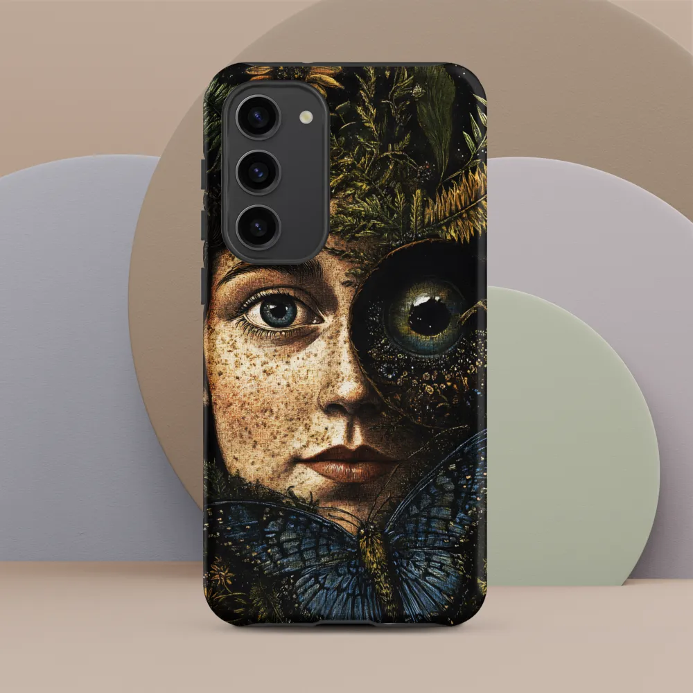 Nature's Embrace: A Surreal Portrait | Phone Case |  S23 Plus | Tough Case | Matte
